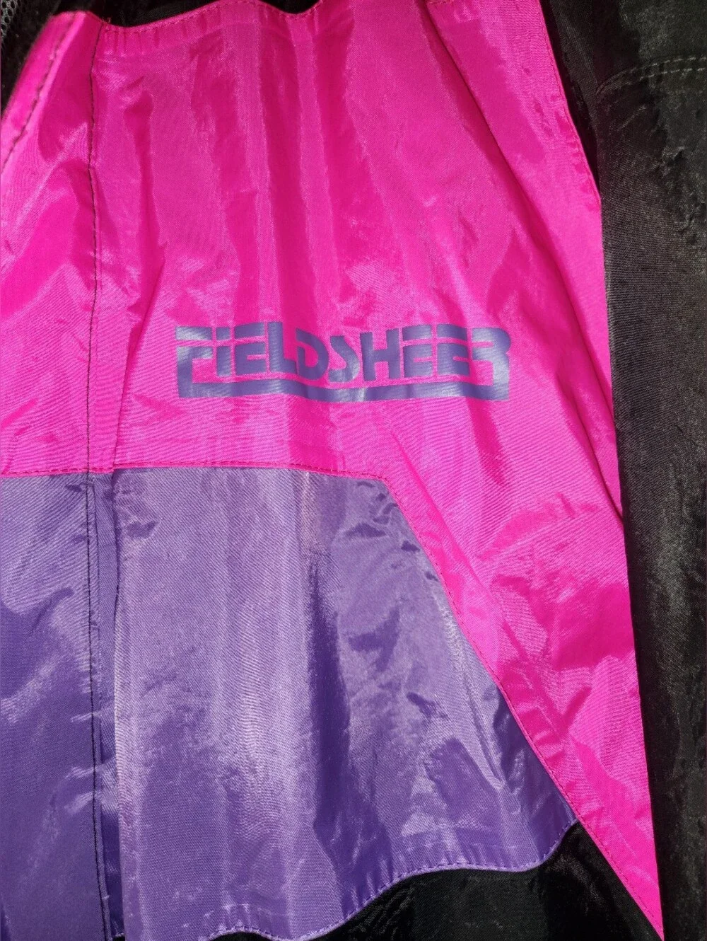 FieldSheer Motorcycle Vintage Jacket Black Purple Pink Men's XXL EUC $45 - Picture 2 of 8